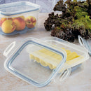 5-Pc Perfect Lock Fridge Storage Organizer Bins with Removable Drain Set Plasutil | BPA-Free | Airtight Lids Stackable Refrigerator Containers for Fruit & Vegetables | Microwave, Dishwasher & Freezer Safe | Kitchen Organization, Pantry