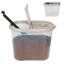 Container For Sugar or Coffee with Lid And Spoon 1.6L Plasutil | Durable Clear Plastic Food Storage | BPA Free