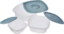 3 Pieces Square Plastic Meal Prep Set | BPA-Free Food Storage Container with Pop Lid Plasutil