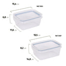 4-Pc Perfect Lock Food Storage Containers Set Plasutil | BPA Free | Airtight Lids with 4 Locking Tabs | Microwave, Dishwasher & Freezer Safe | Ideal for Lunch, Meal Prep & Leftovers | Kitchen Organization, Pantry