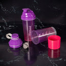 Shaker Bottle With Twist & Lock Protein Box Storage 20.28 Fl oz Fitness Plasutil | Leakproof Water Shaker Cup | BPA-Free 15836