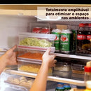Rallador de queso y verduras con recipiente de almacenamiento 29,58 fl oz Plasutil | Refrigerador de plástico libre de BPA