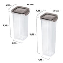 Plasutil 6 Piece Airtight Food Storage Container Set with Lids | BPA Free