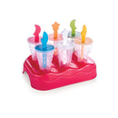 Children's ice cream mold Plasutil set of 6 | Multicolored Popsicle 300 ml | BPA Free