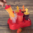 Children's ice cream mold Plasutil set of 6 | Multicolored Popsicle 300 ml | BPA Free