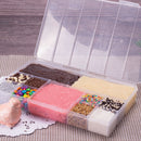 Large Clear Plastic Organizer Storage Container with 10 Grids Plasutil | Used as a Jewelry Box or Other Objects | BPA-Free 2790