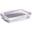 Food Storage Container for Fridge 37 fl oz Hermetic Closure Plasutil | BPA Free Plastic Refrigerator with Removable Drain & Lid