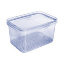 Food Storage Container for Fridge 135.25 fl oz Hermetic Closure Plasutil | BPA Free Plastic Refrigerator with Removable Drain & Lid