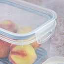 Food Storage Container for Fridge 40.57 fl oz Hermetic Closure - Clear Blue Plasutil