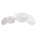 Microwave Steamer Bowl with Lid and Tray Plasutil | Pack of 2 | Heating Dish | Noodle Bowl | Microwave Cookware, Steamer and Storage Set
