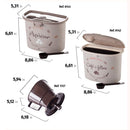 Plasutil Coffee Storage Set | 3 Pieces | BPA Free Plastic Containers with Scoops and Filter Holder