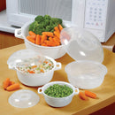 Microwave Bowl with Lid 2 lb Plasutil | Casserole, Heating Dish, Noodle Bowl, Storage Plate | BPA-Free 0746