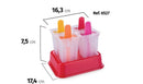 Molde de Plástico para Helados Infantiles para Paletas Rellenas 4 unidades Plasutil | Paletas Multicolor | Libre de BPA 6527